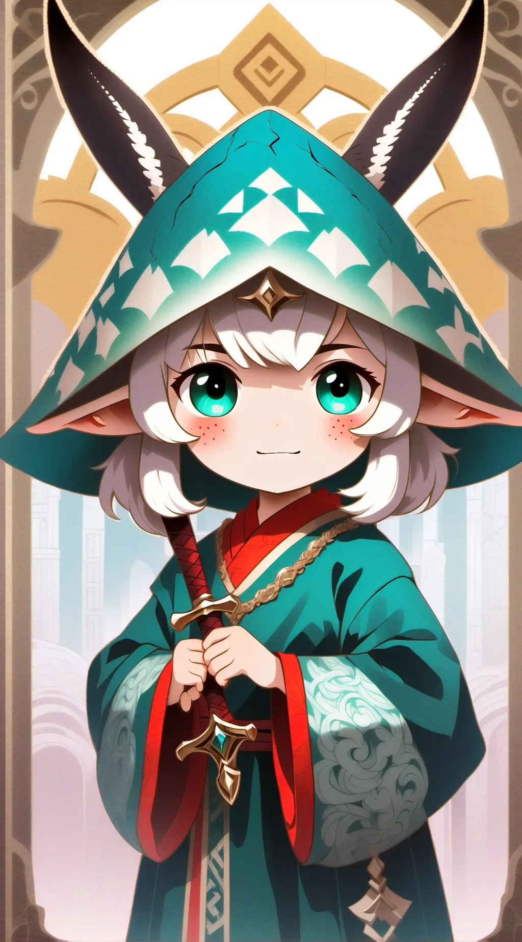 ai character: Rose background