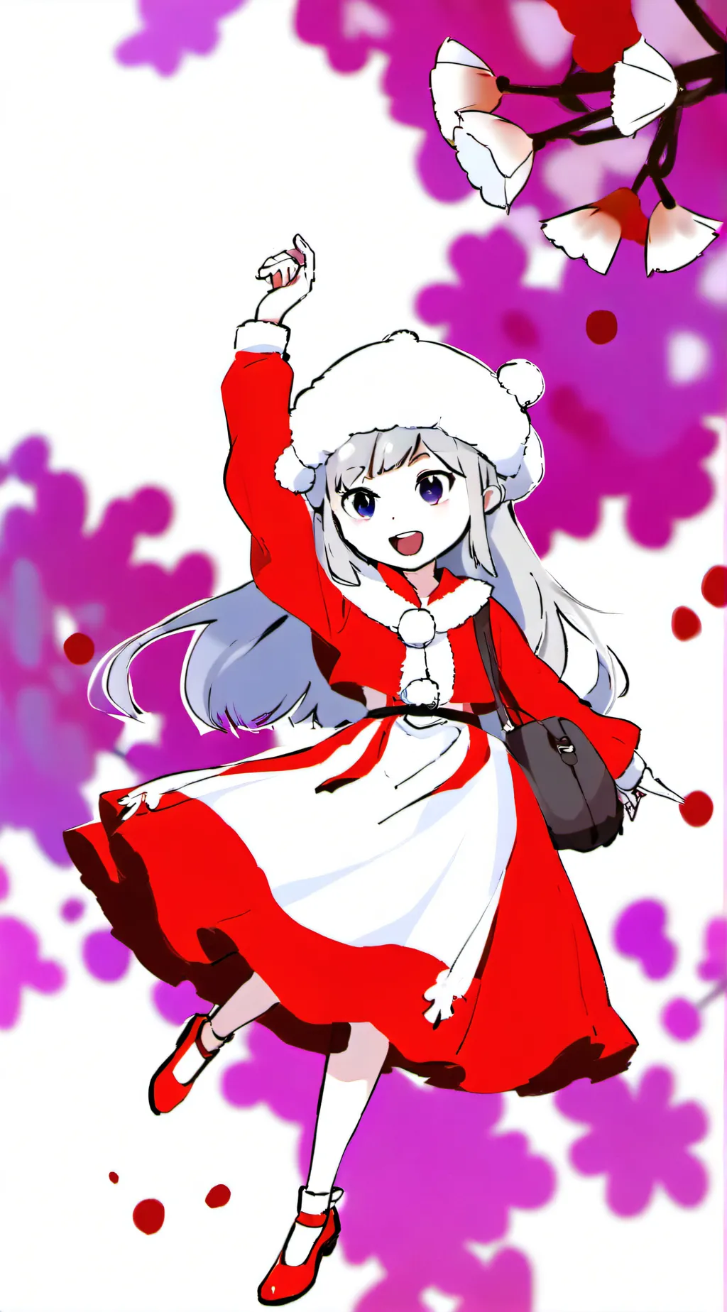 ai character: MHA Christmas background