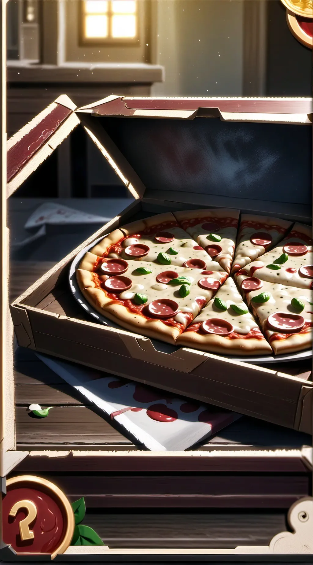 ai character: Pizza background
