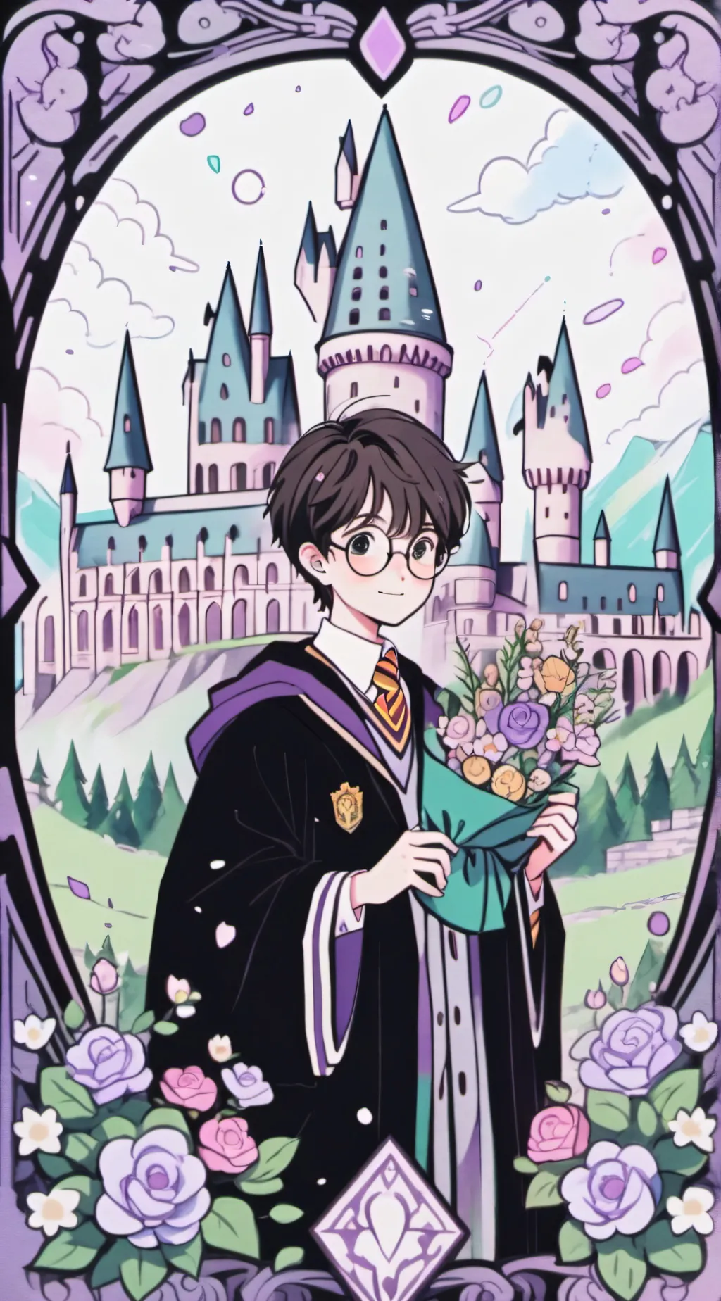 ai character: hogwarts background