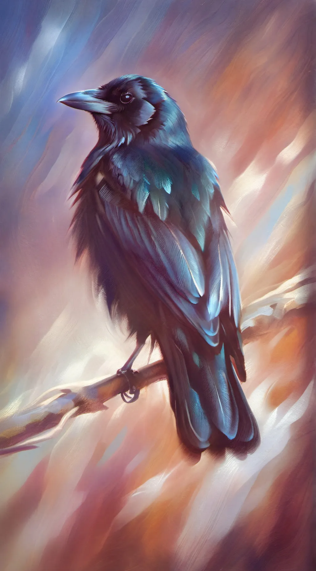 ai character: Trauma dump crow background