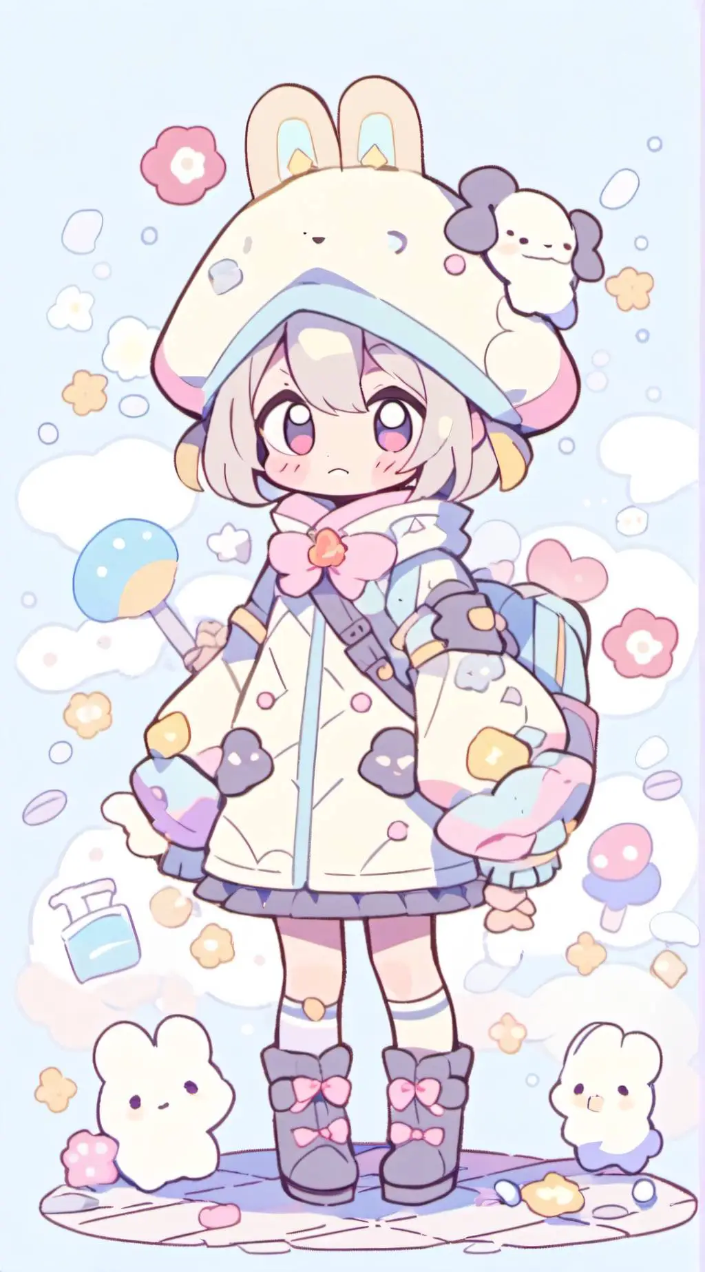 ai character: Izzy  background