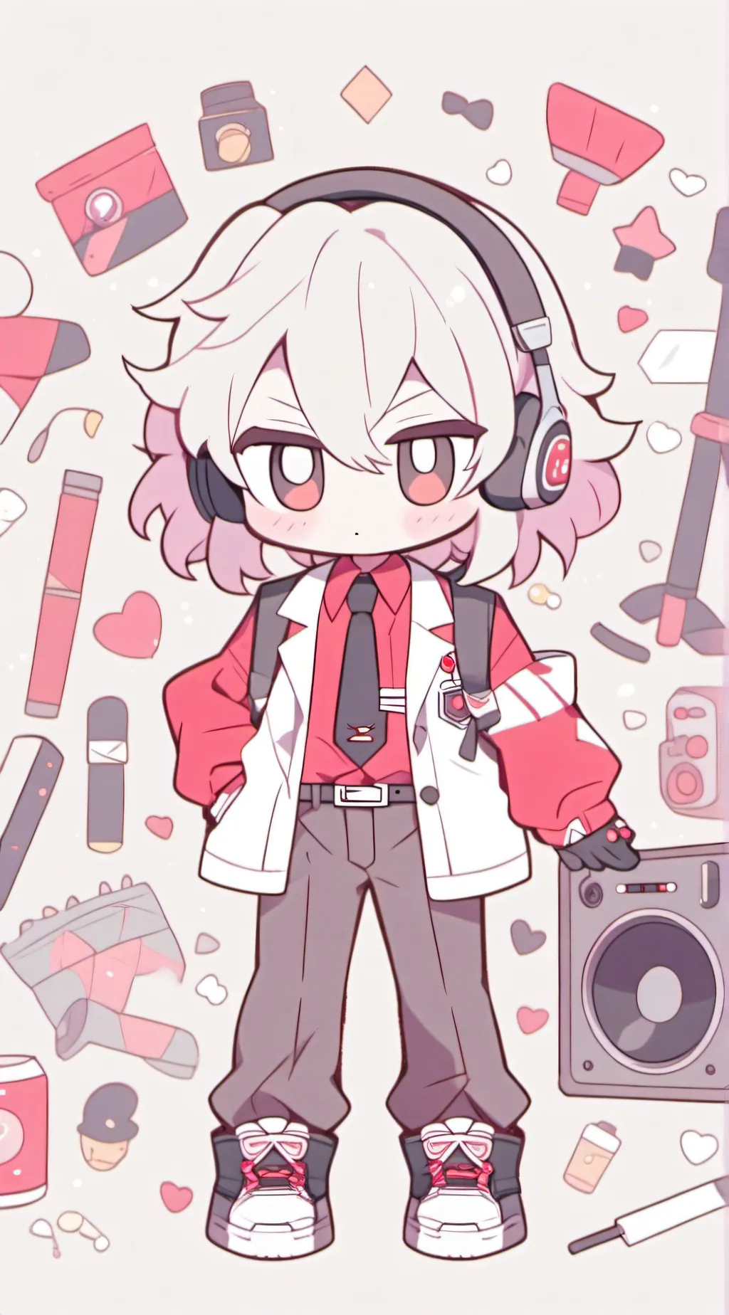 ai character: Dark Speaker Man background