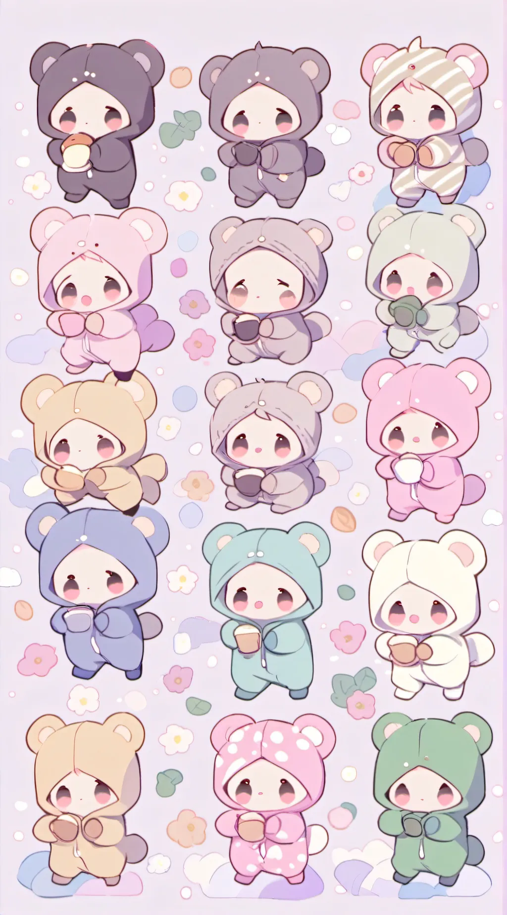 ai character: babies background