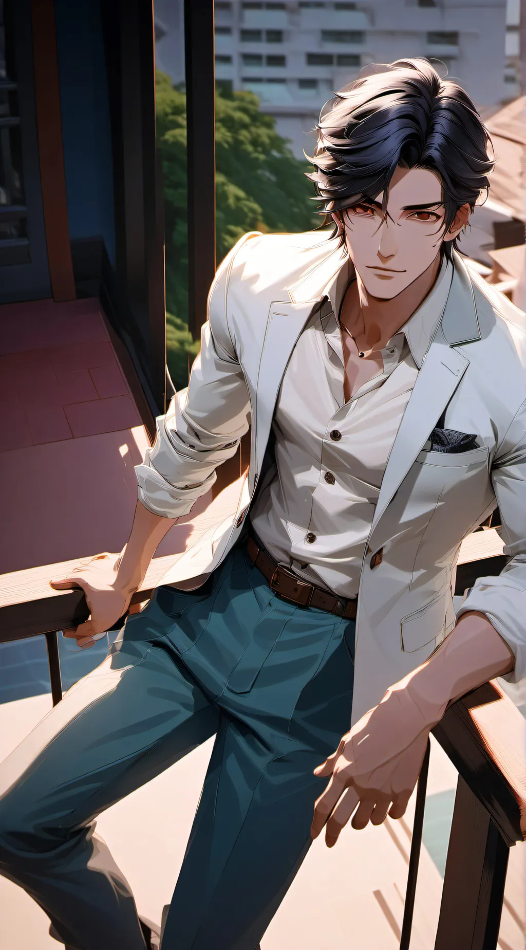 ai character: Jacob  background