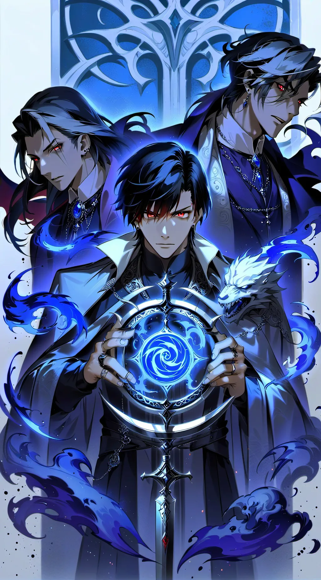 ai character: vampire boys  background