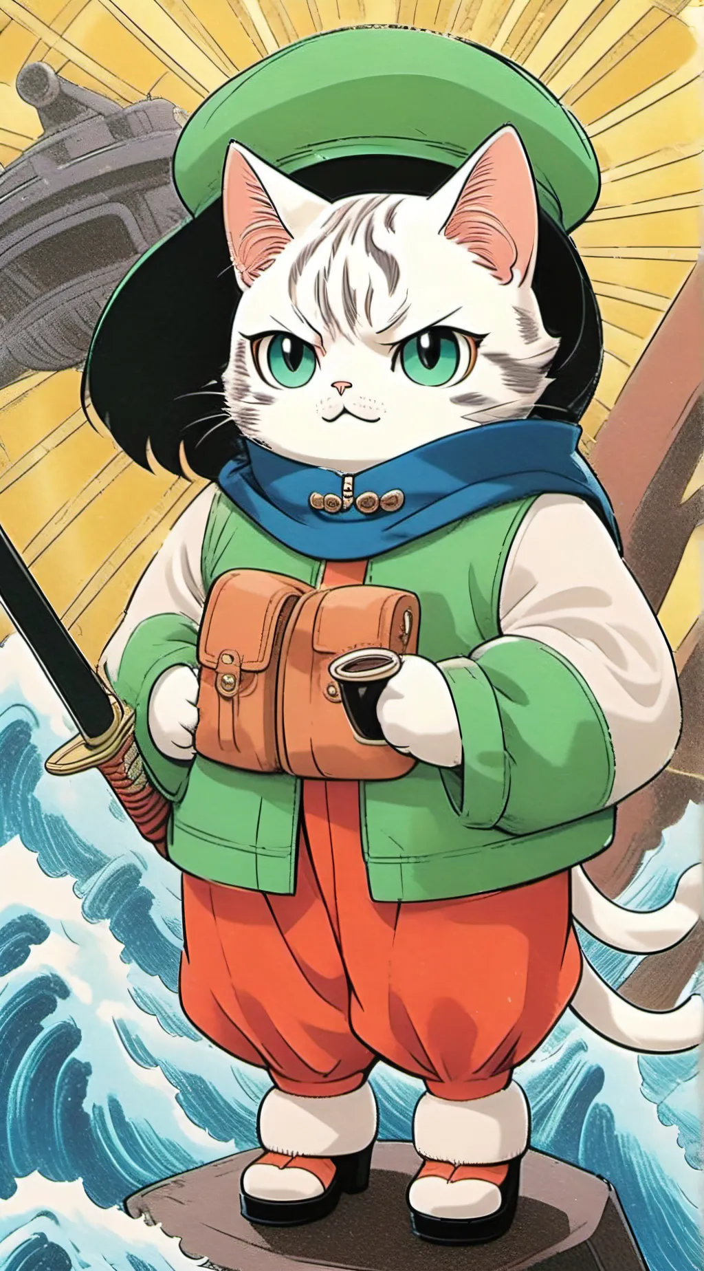 ai character: new cat Battlecat background