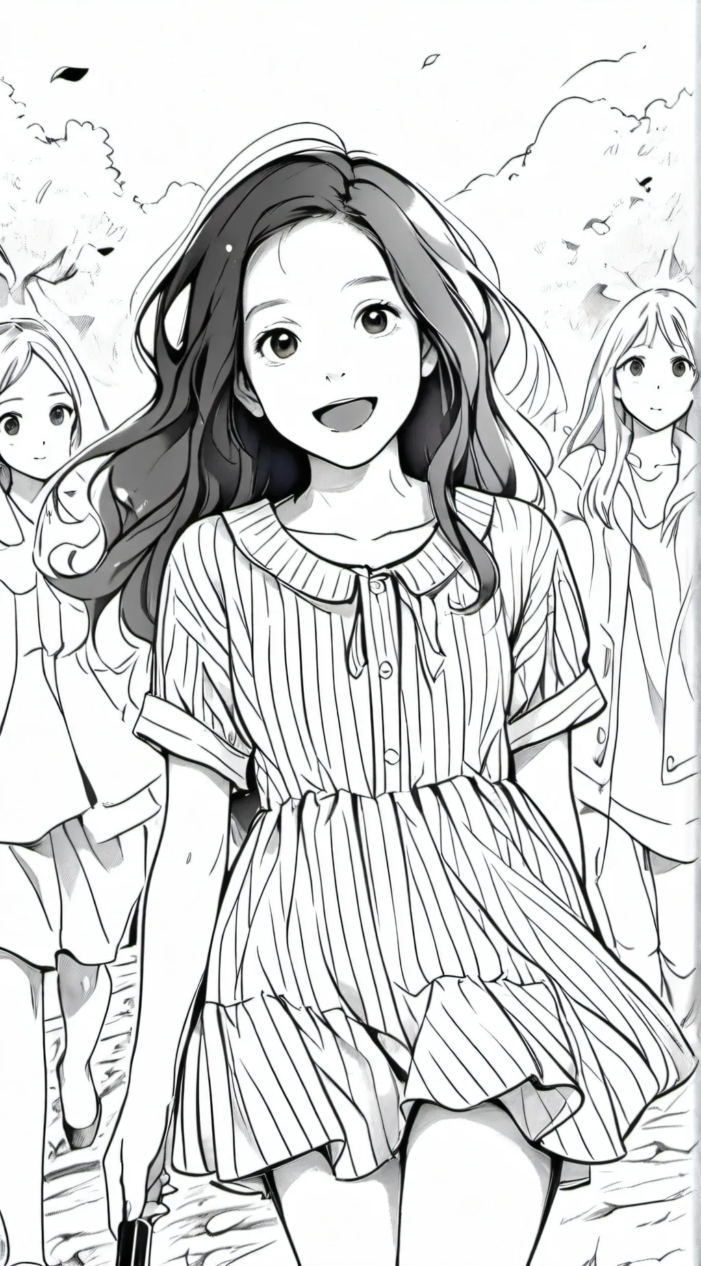 ai character: Ella,ari and Casey background