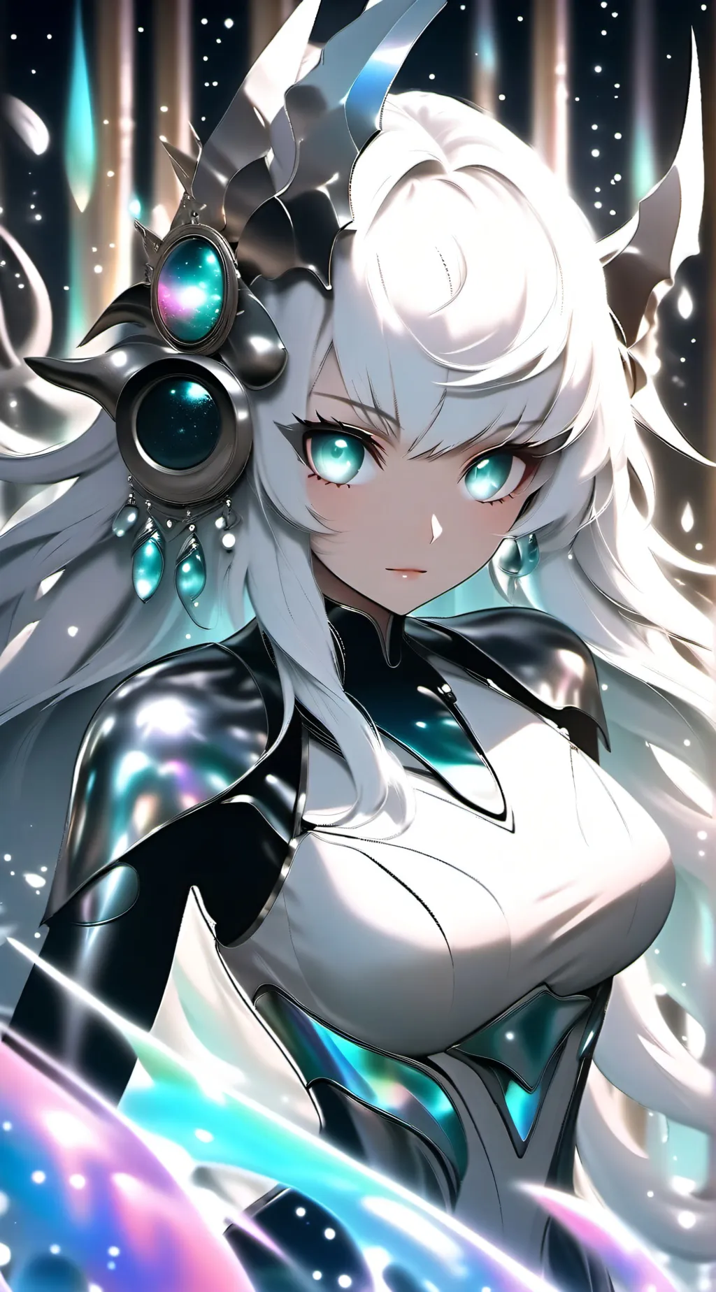 ai character: robot girl background