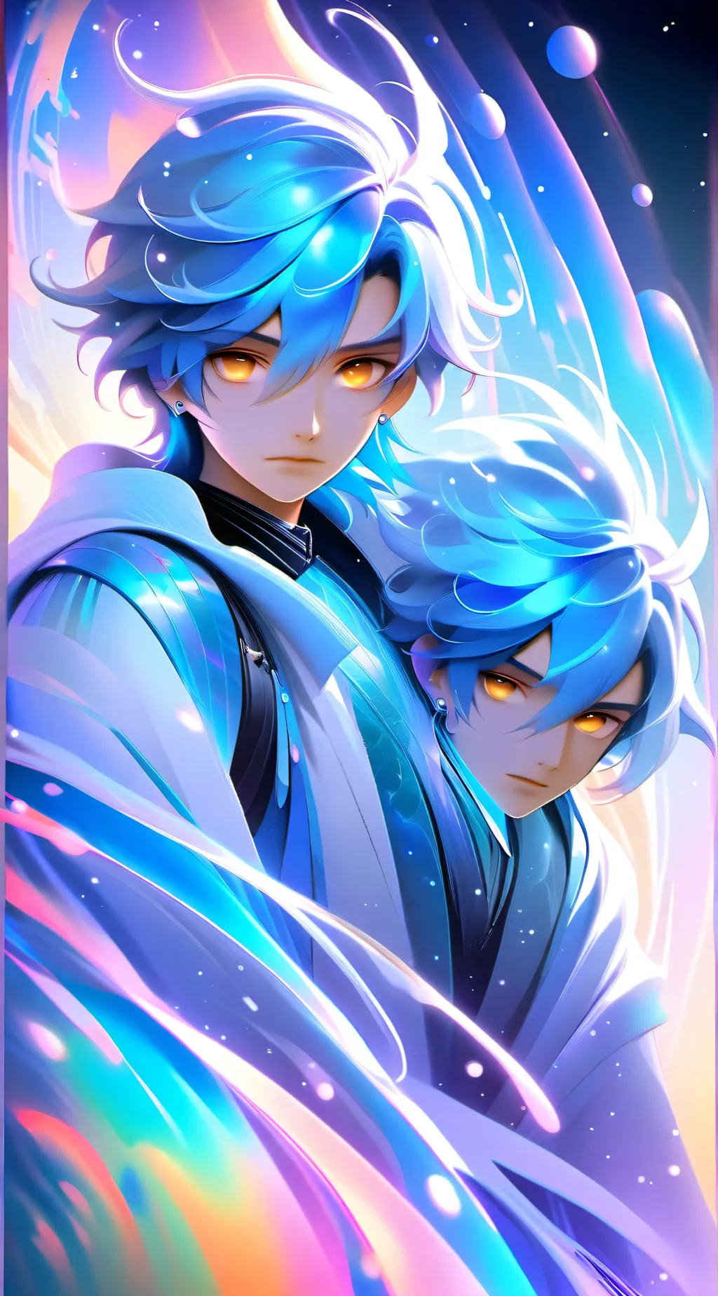 ai character: Noah and kai  background