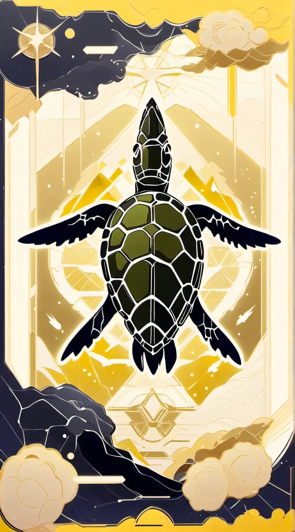 ai character: s turtle  background