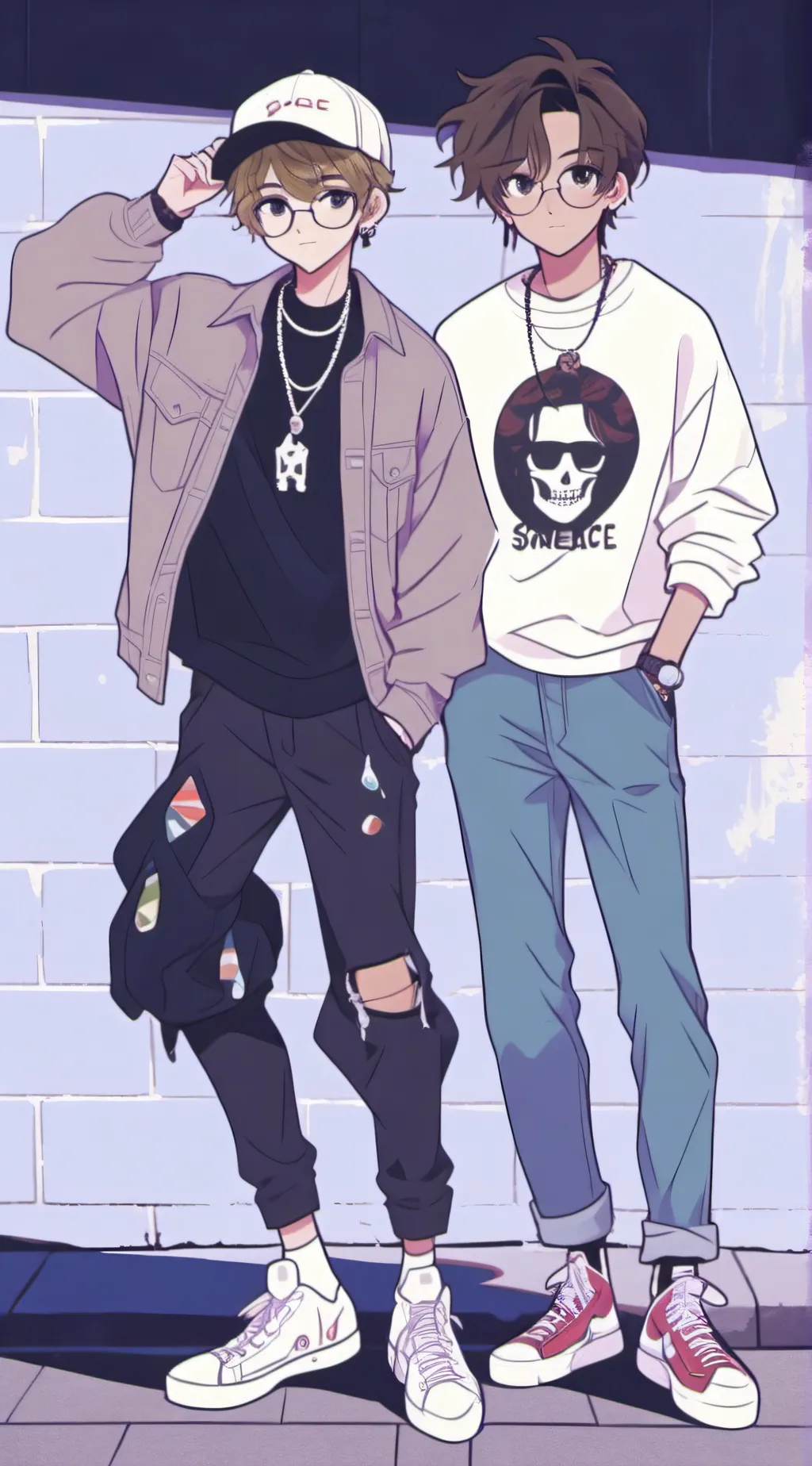 ai character: James and Leo background