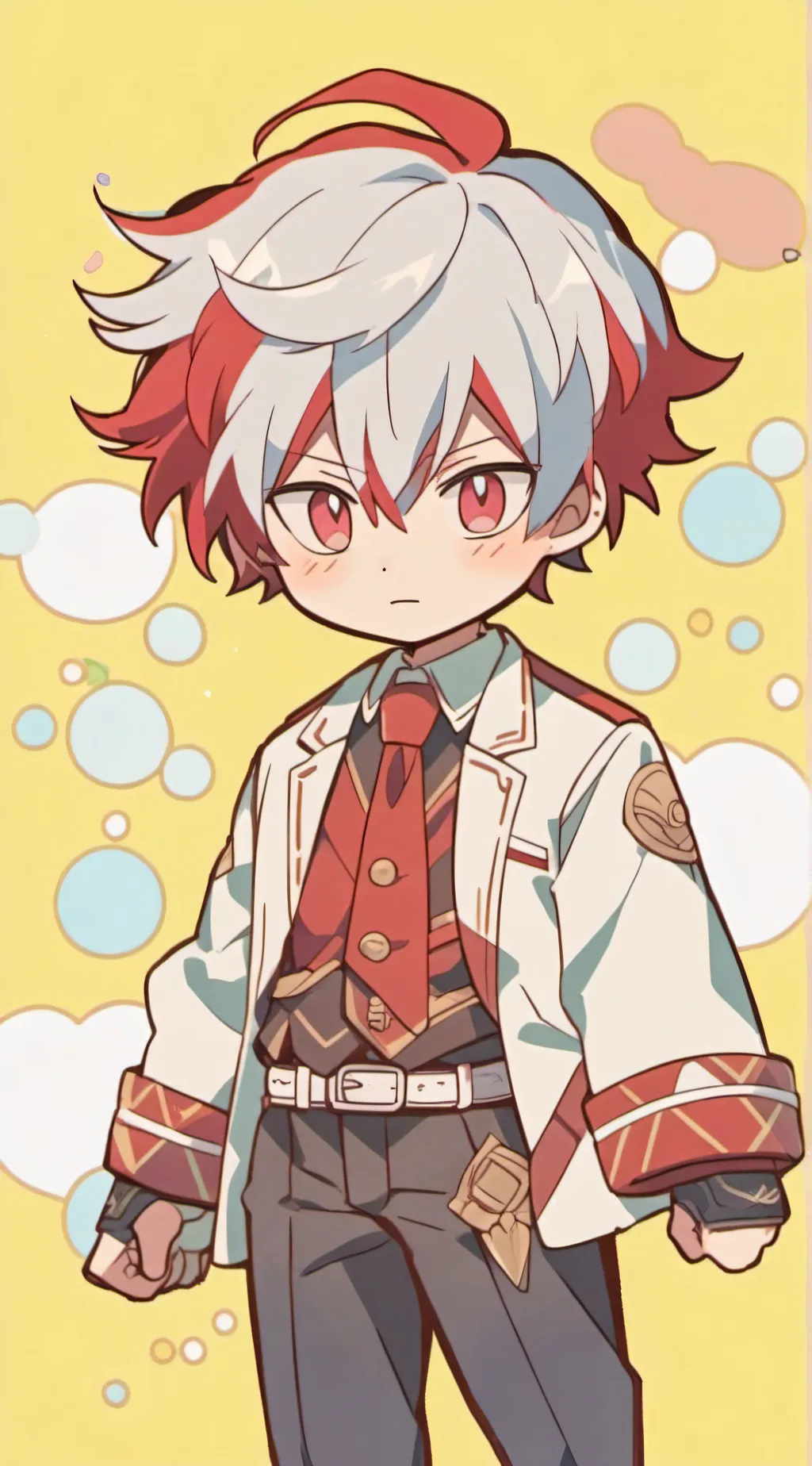 ai character: Shoto Todoroki background