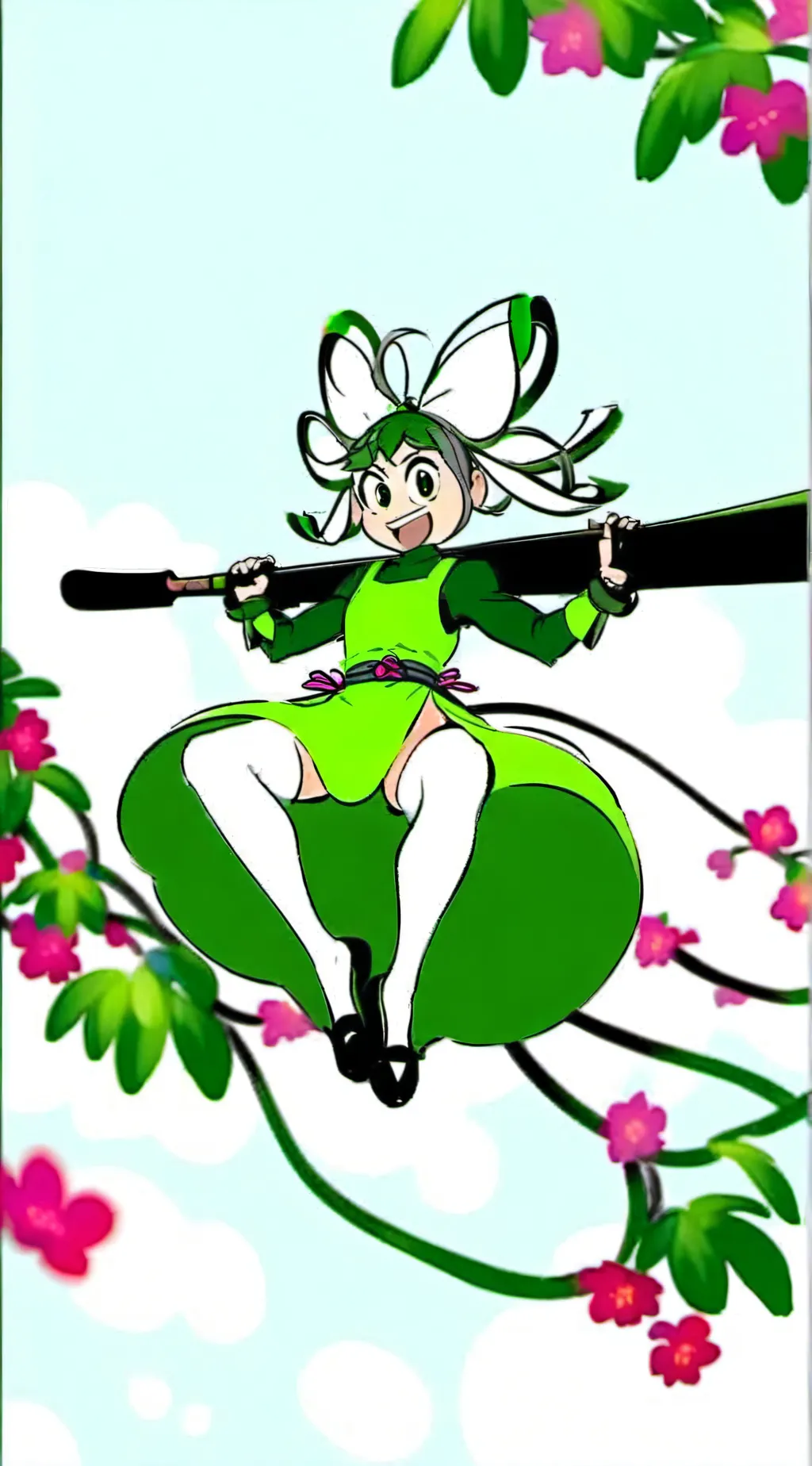 ai character: Hoppy hopscotch  background