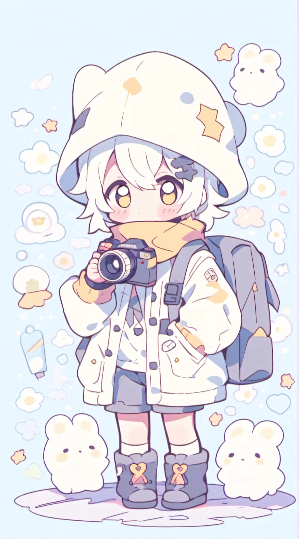 ai character: titan cameraman 2 background