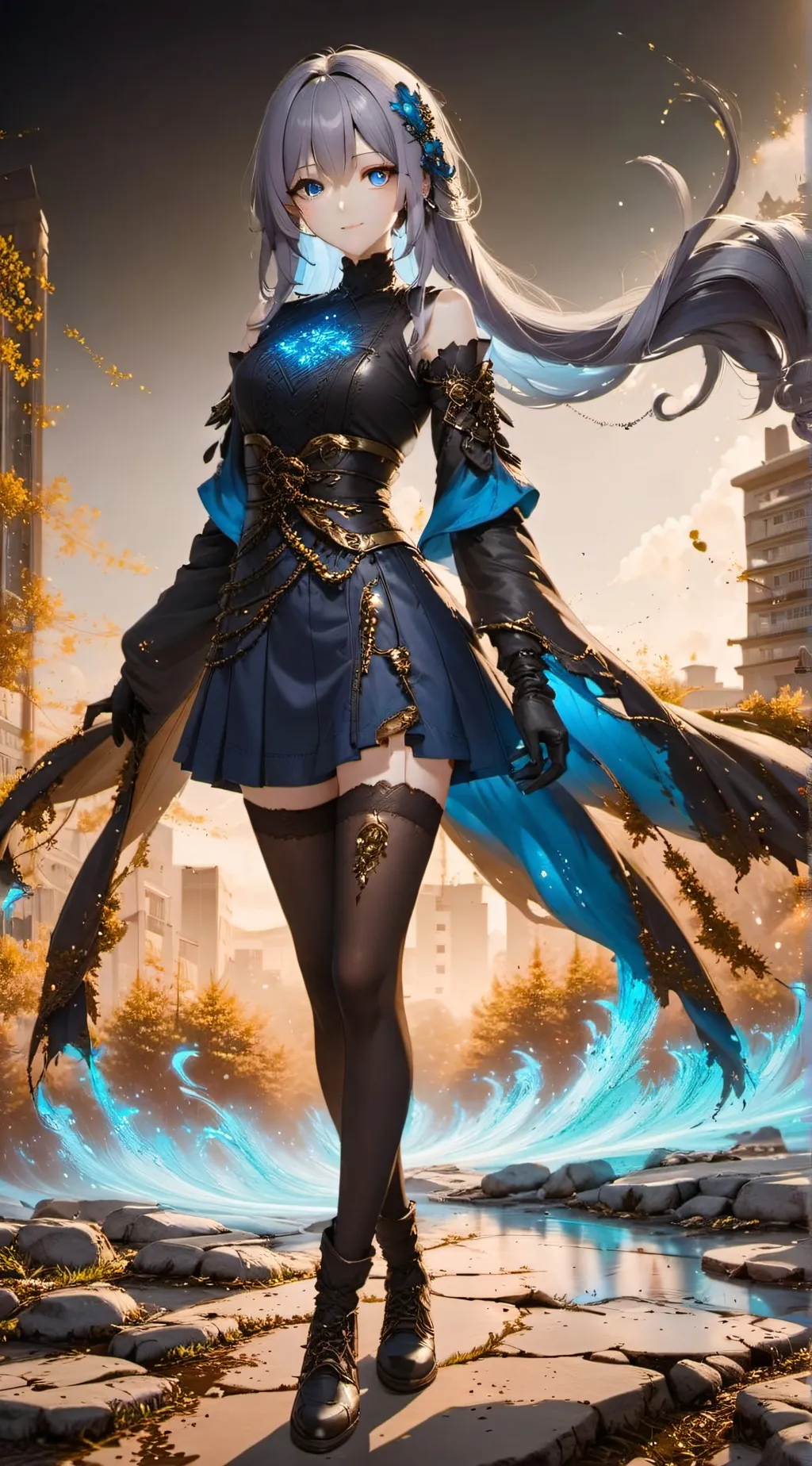 ai character: Alzia  background