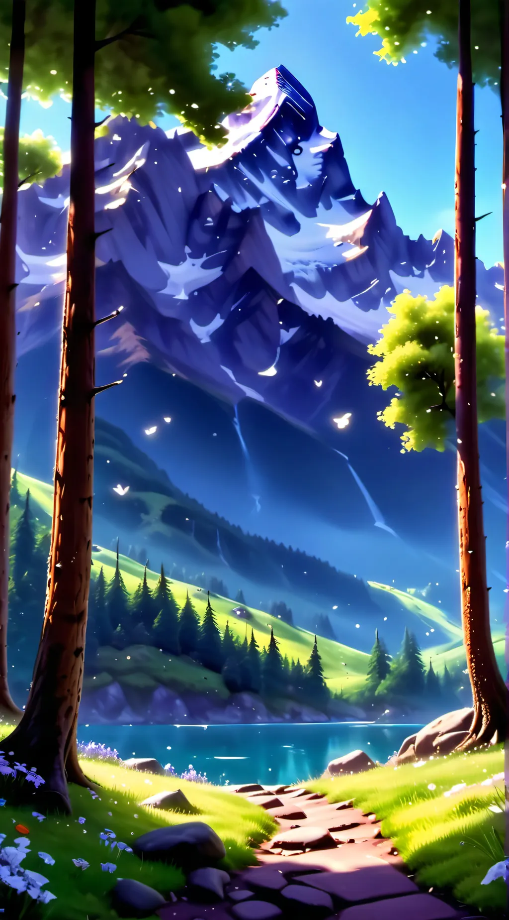 ai character: MHA hike background