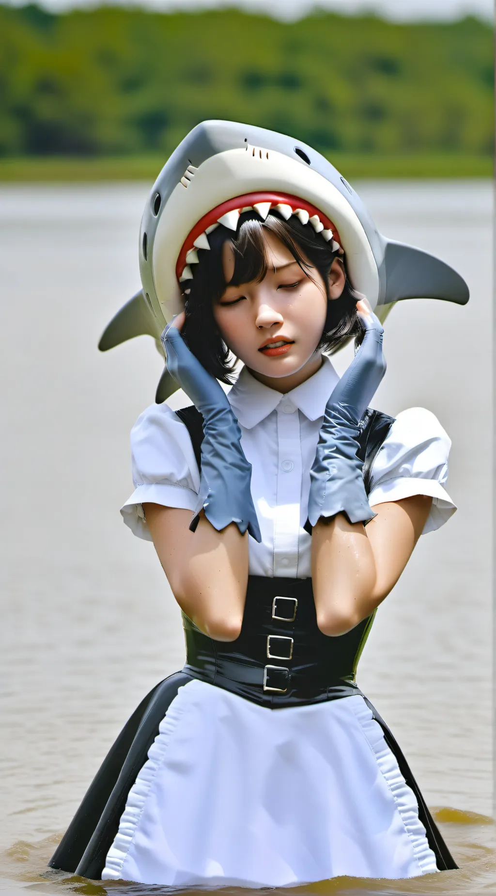 ai character: Shark Maid background