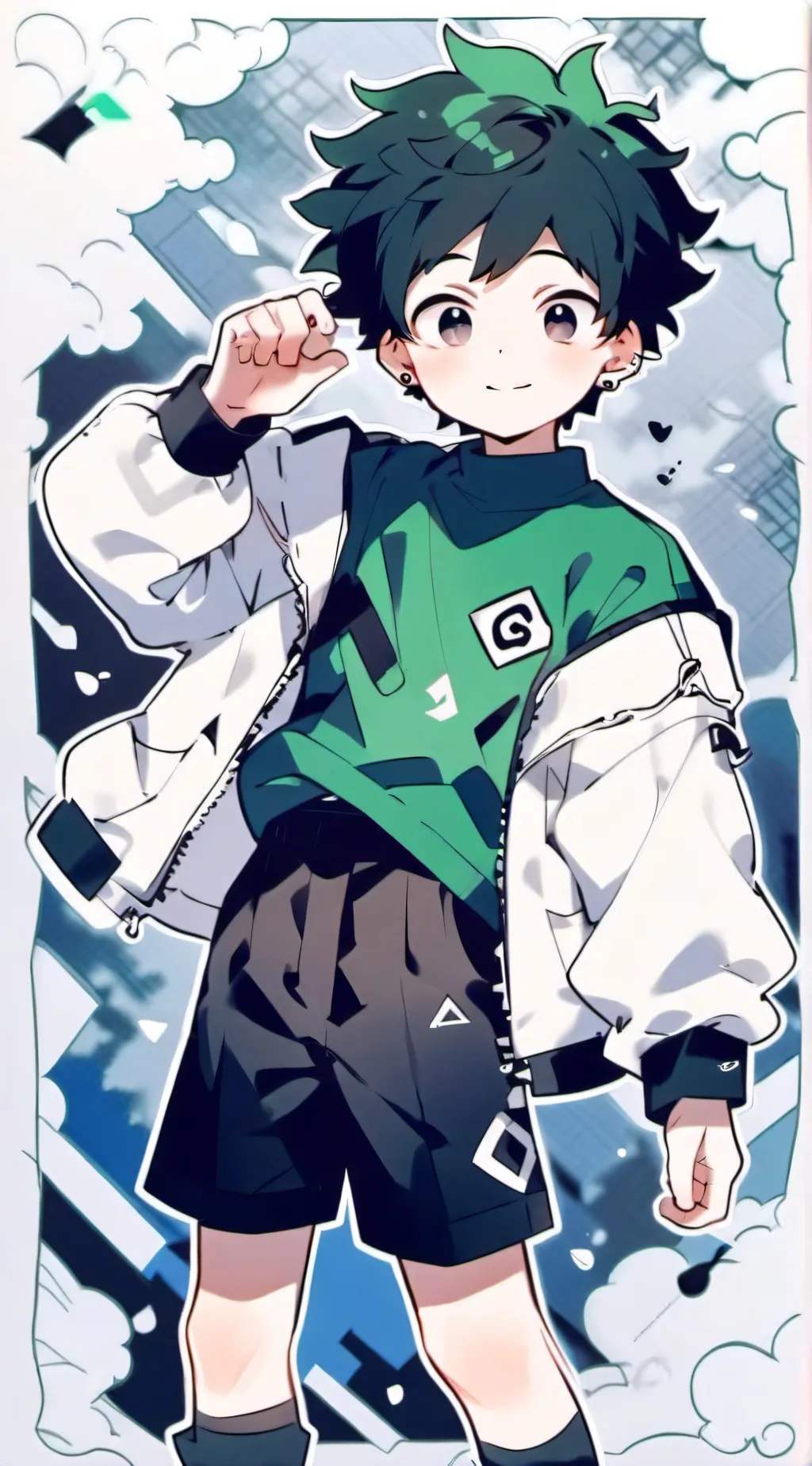 ai character: Deku background