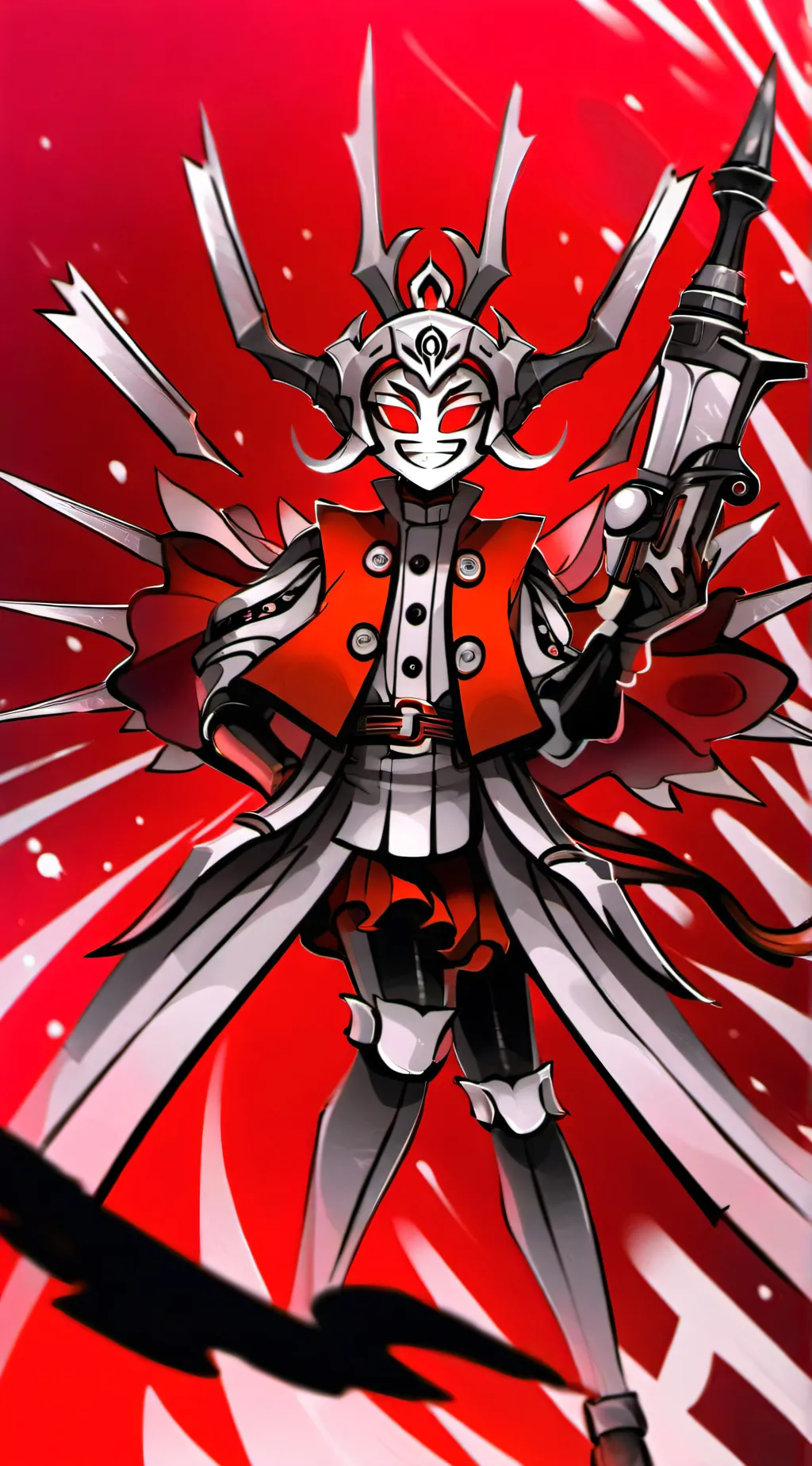 ai character: Apple radio  background