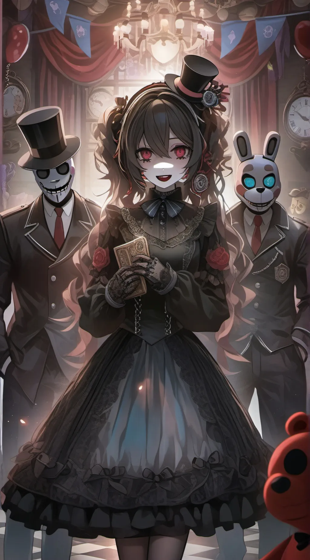 ai character: FNAF SB  background