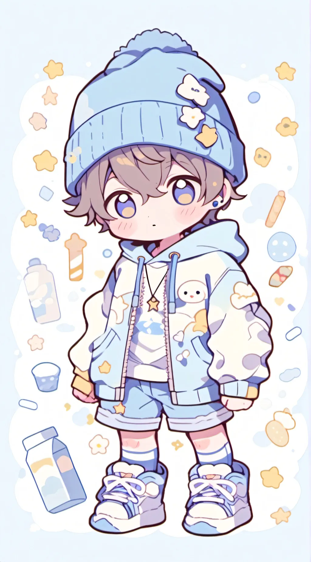 ai character: 🔵🍼Baby🍼🔵 background