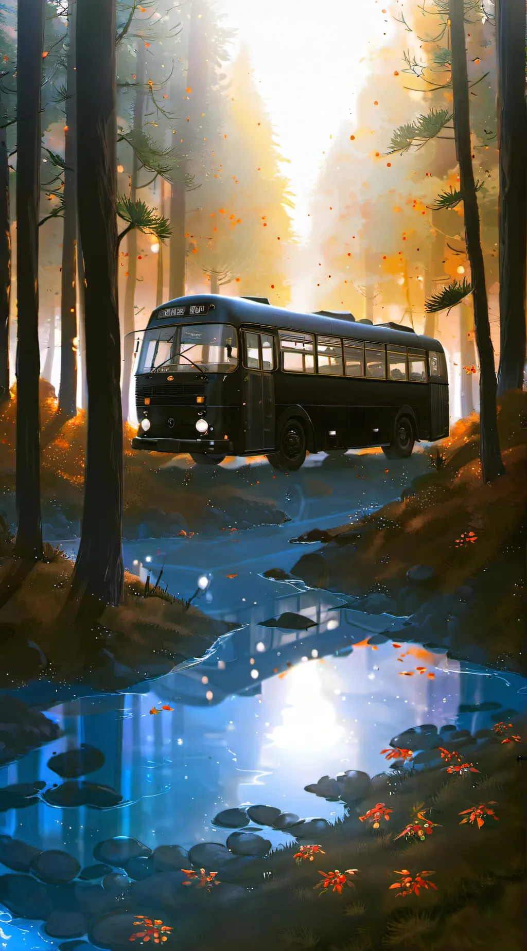 ai character: Mha field trip  background