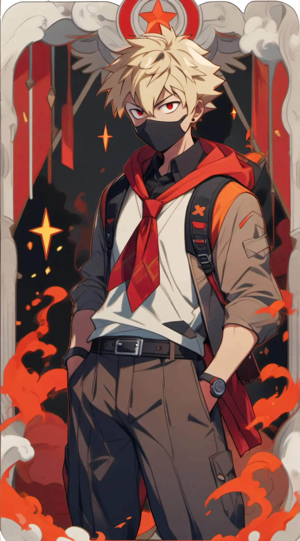 ai character: 💥Katsuki Bakugou💥 background