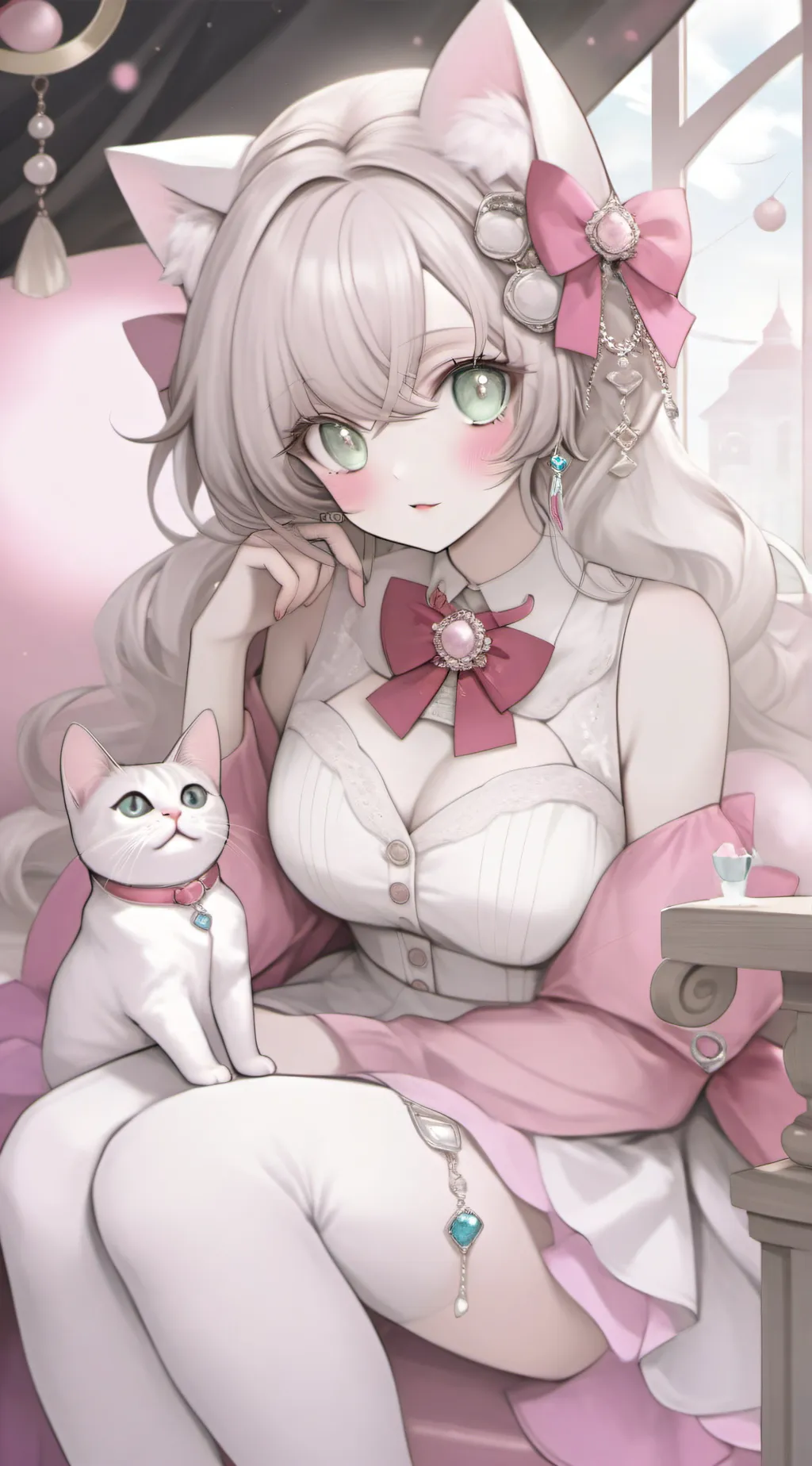 ai character: miku  background