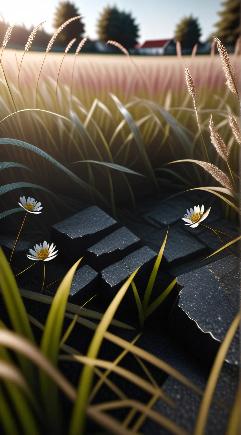 ai character: grass background