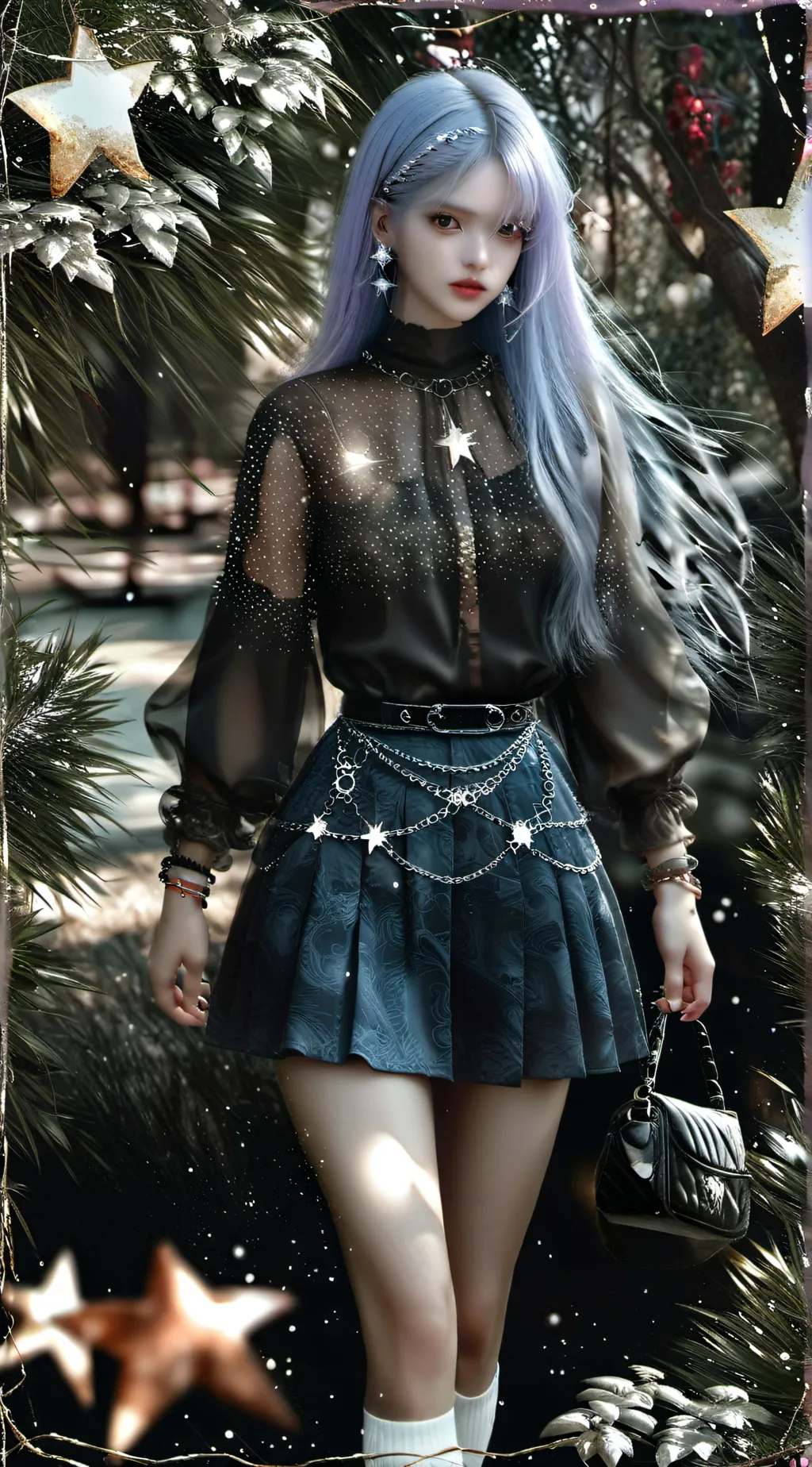 ai character: Ua burned down background