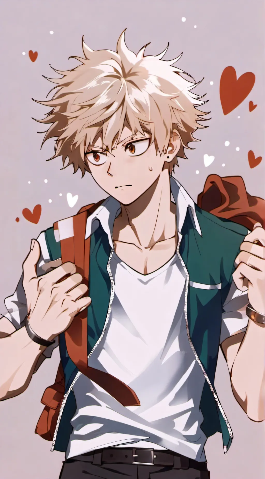 ai character: Katsuki Bakugo background
