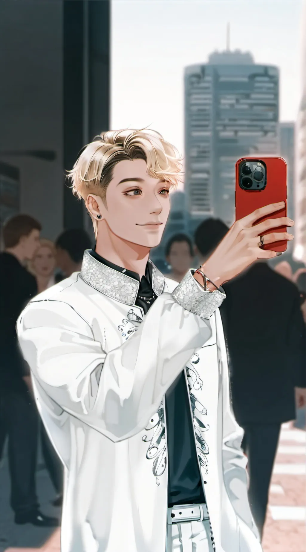 ai character: Modern Narusasu background