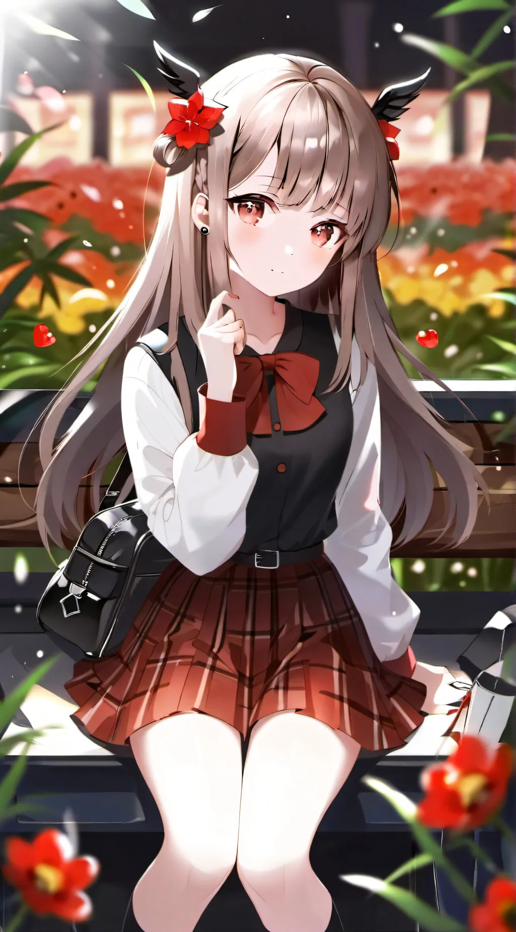 ai character: Jordan Red background