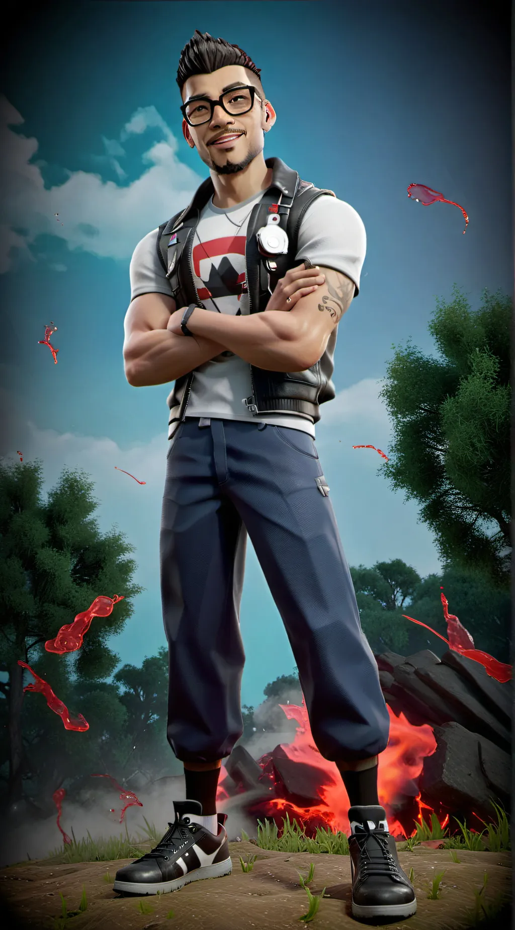 ai character: Nick eh 30 background