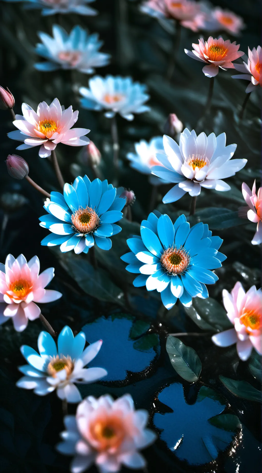 ai character: Daily flower world background