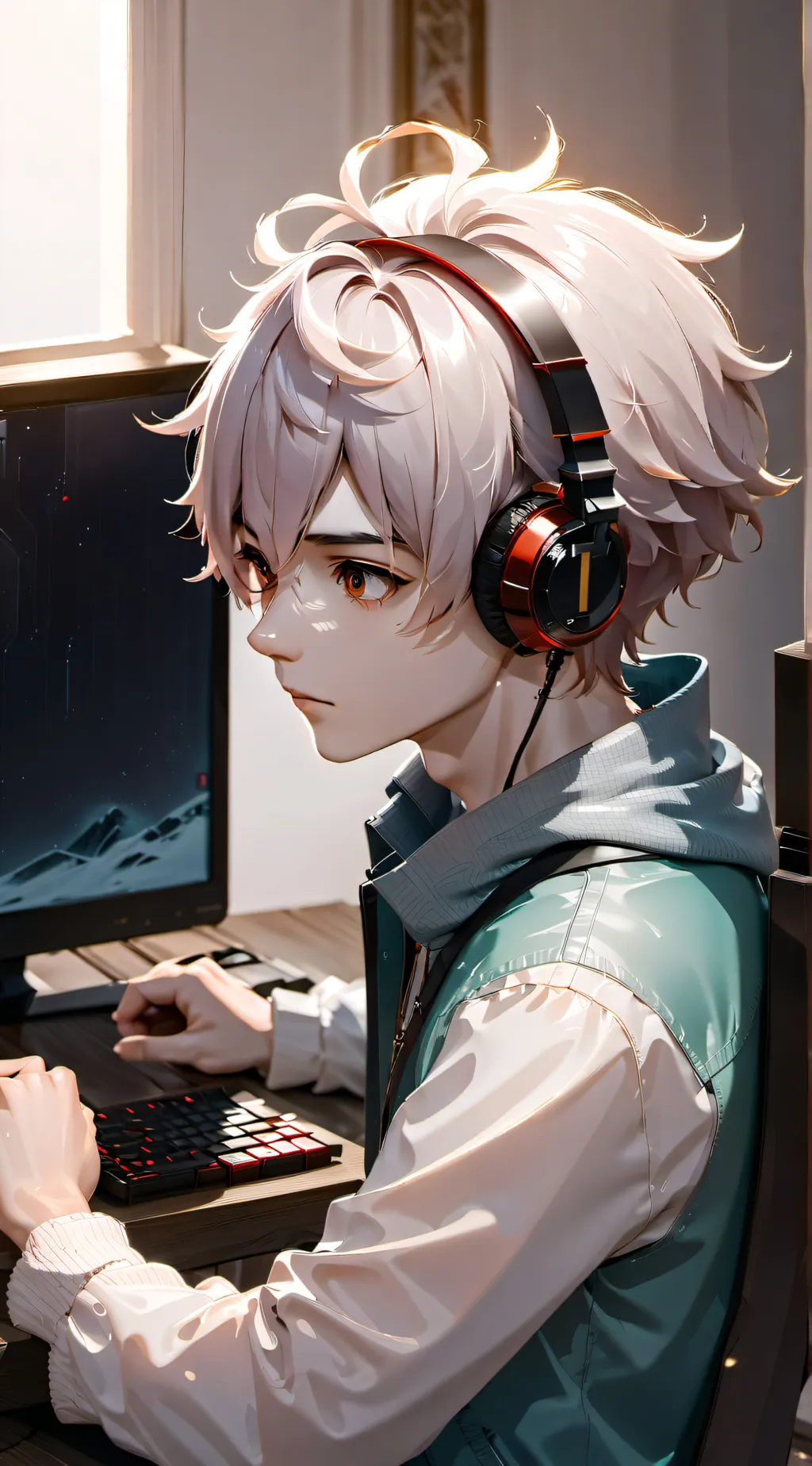 ai character: Gaming bf background