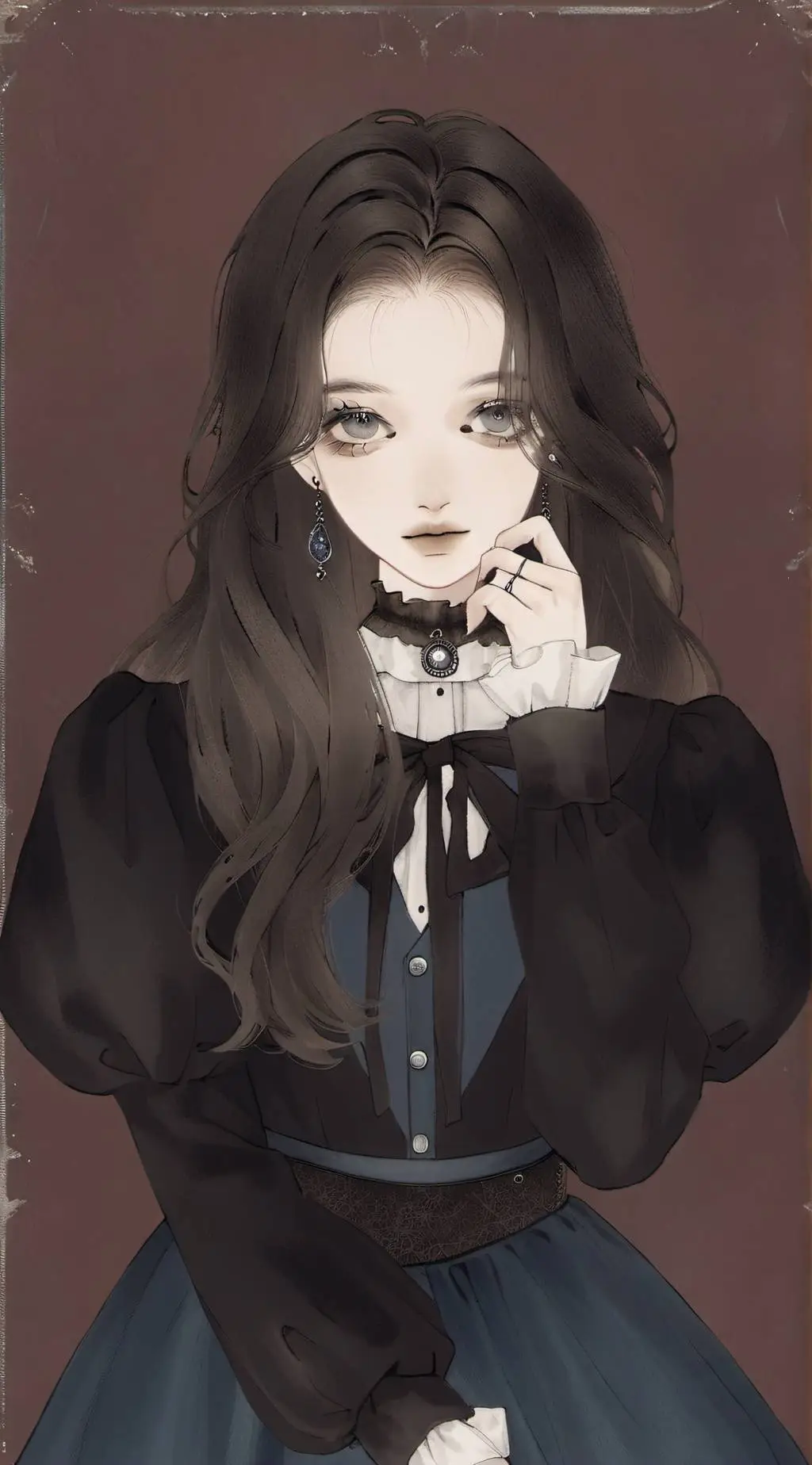 ai character: Lilac background