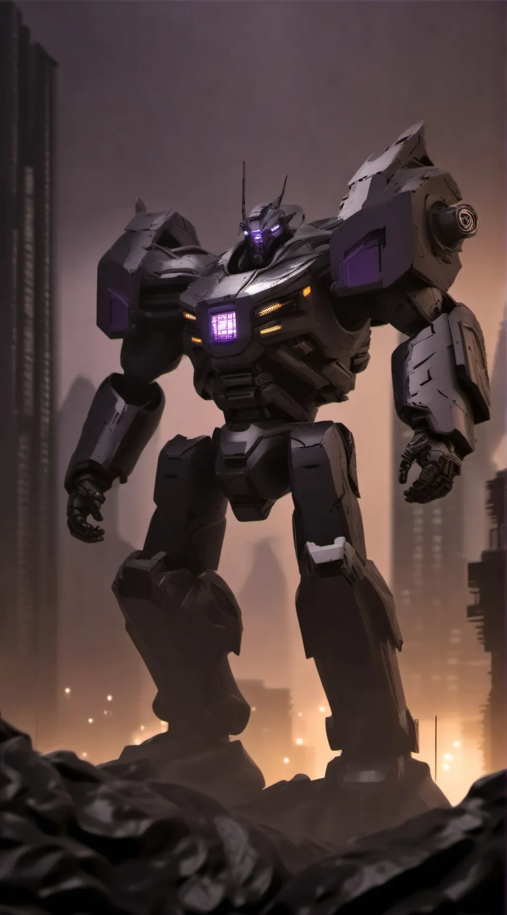 ai character: Upgraded Titan tv background