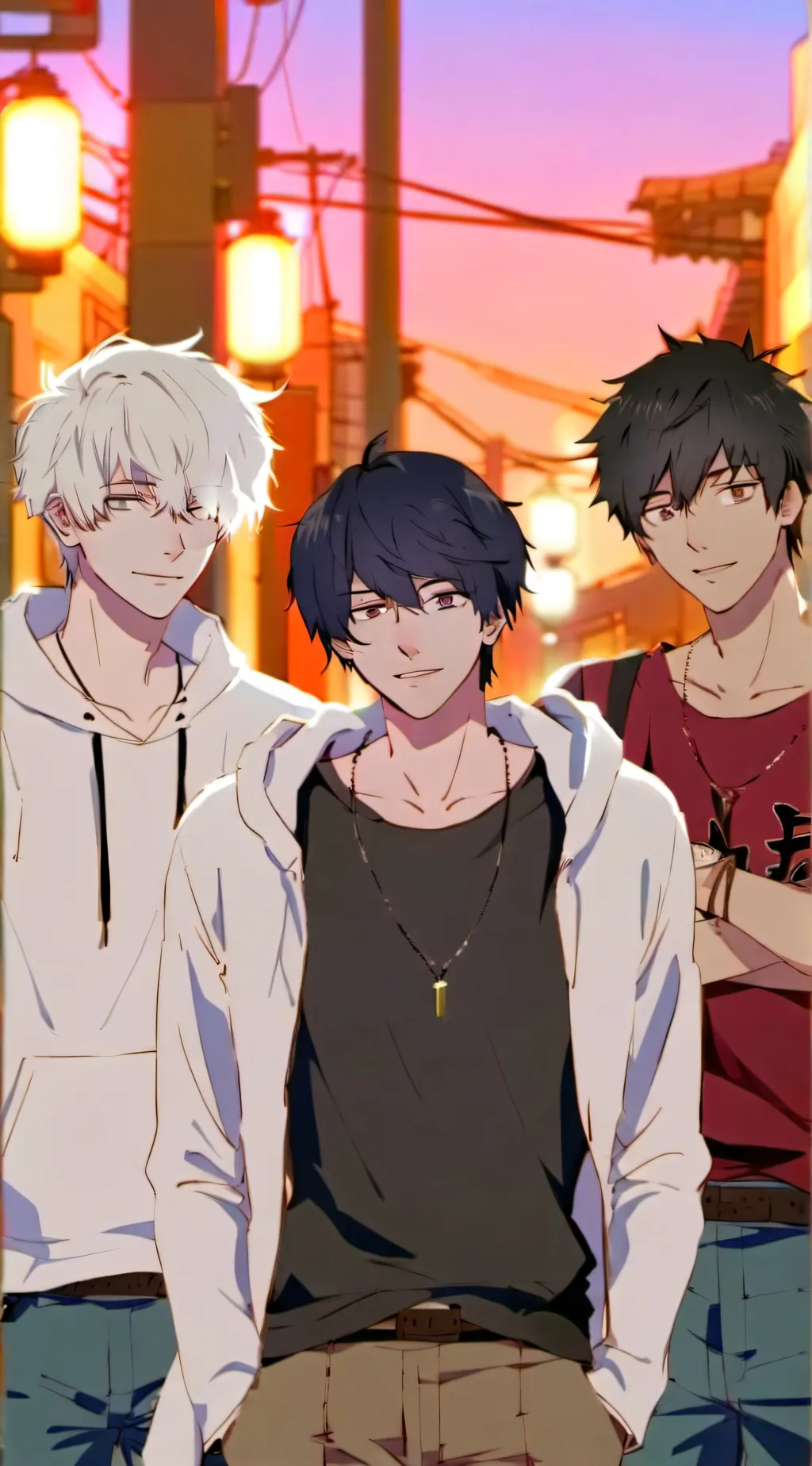 ai character: 3 Herzensbrecher  background