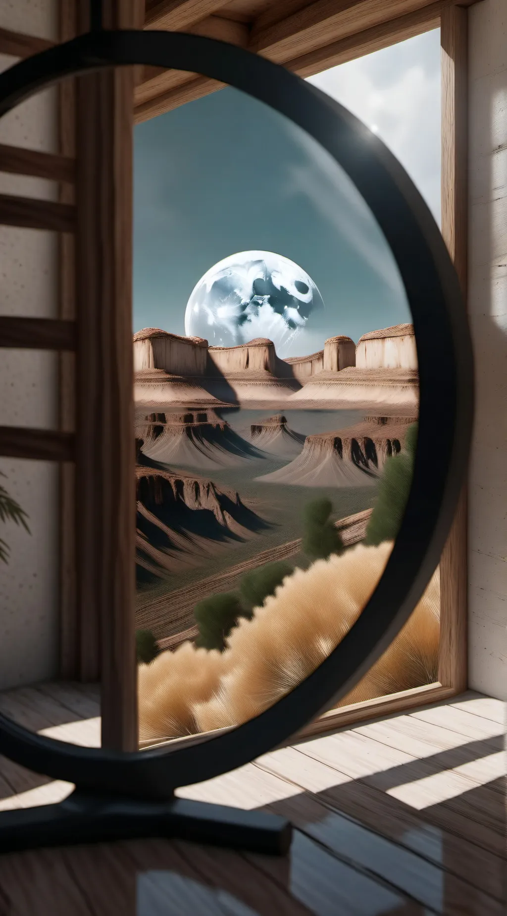 ai character: sun and moon  road background