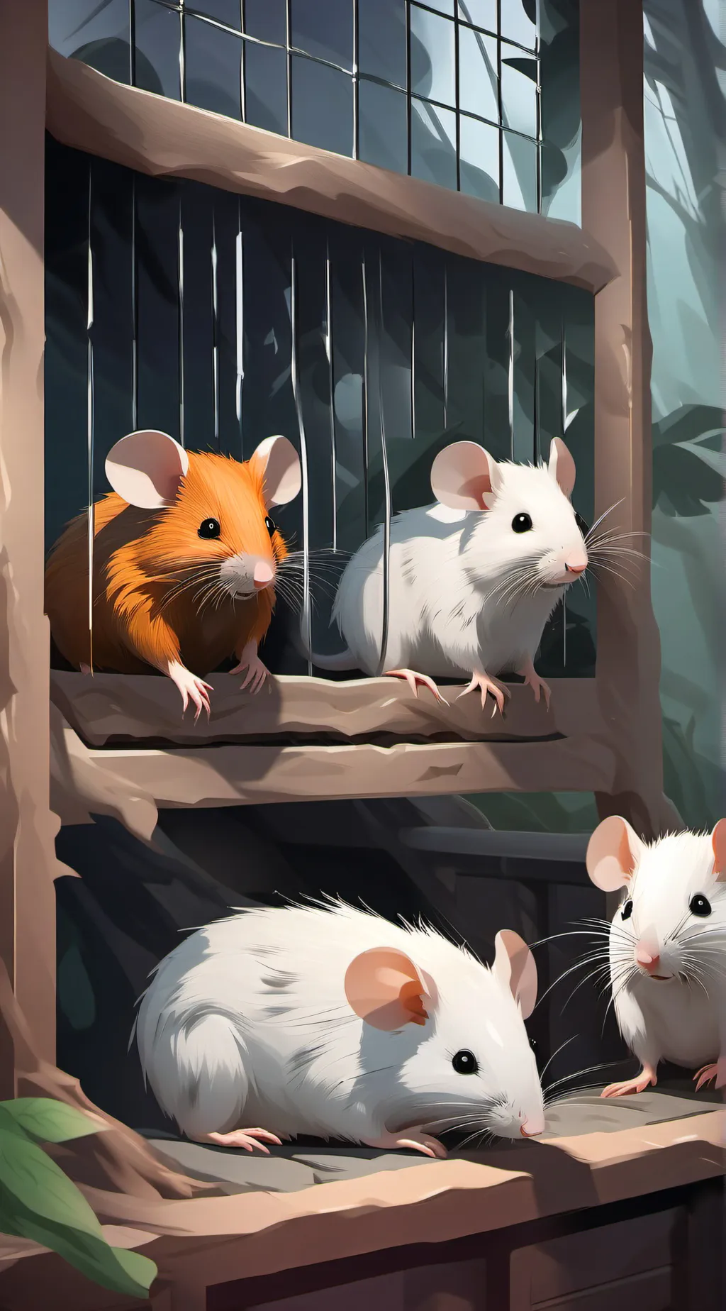 ai character: rodent prison background