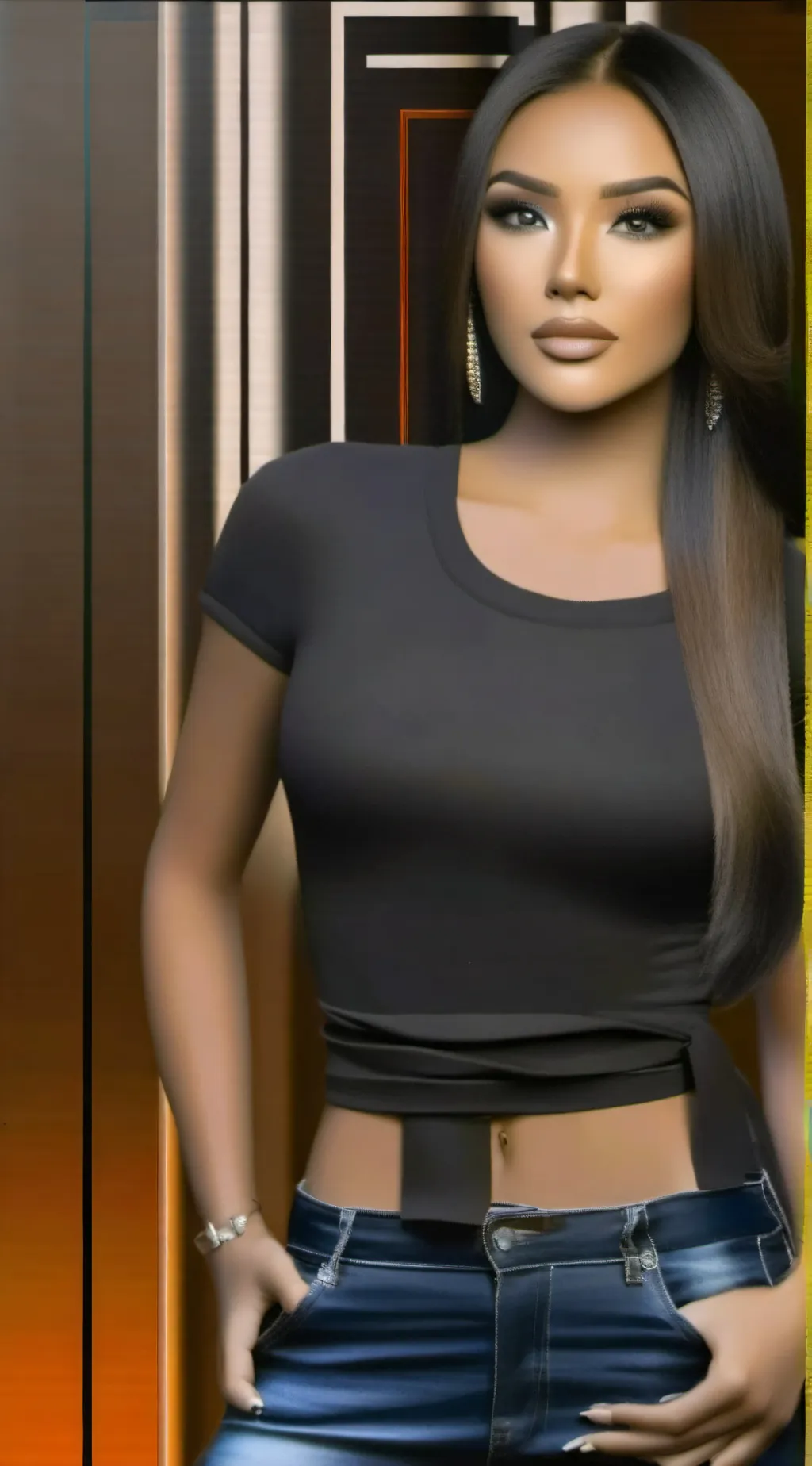 ai character: Niclole  background