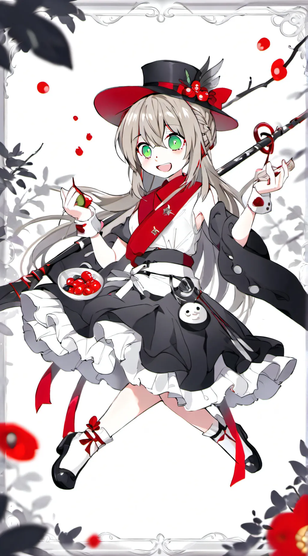 ai character: monika rap battle background