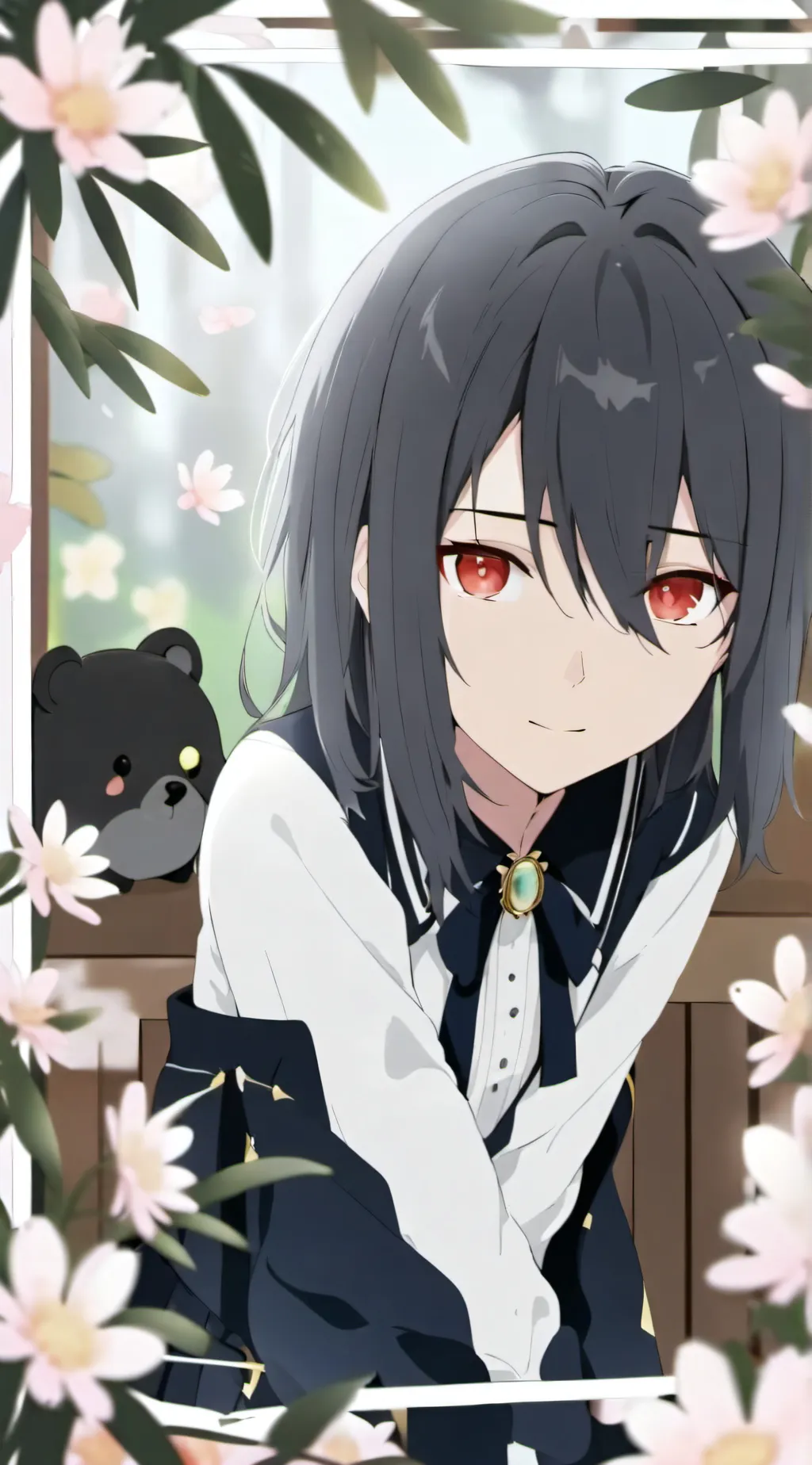 ai character: Preppy or goth background