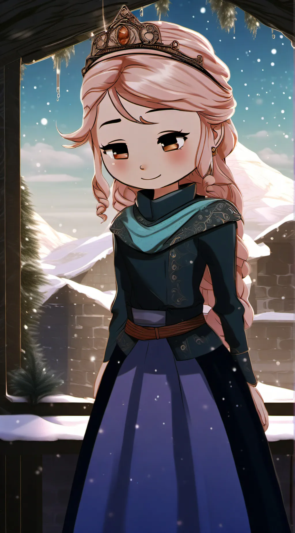 ai character: Princess Cora  background