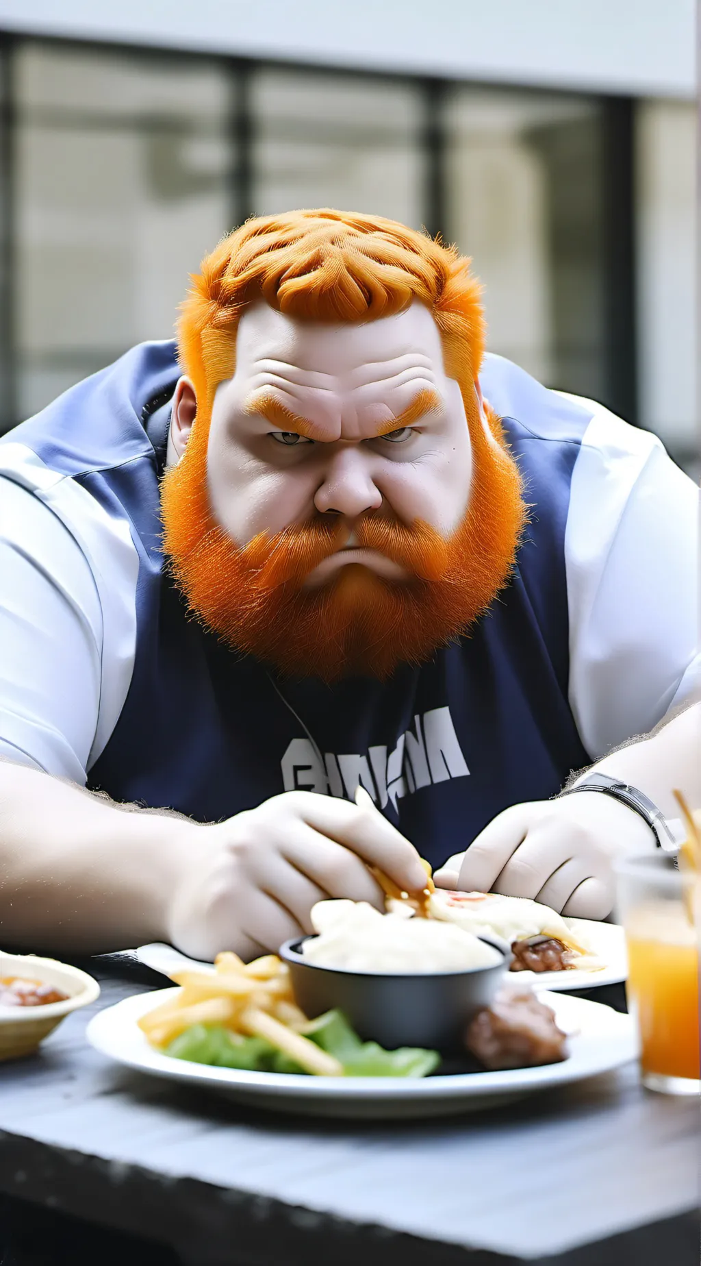 ai character: caseOH background