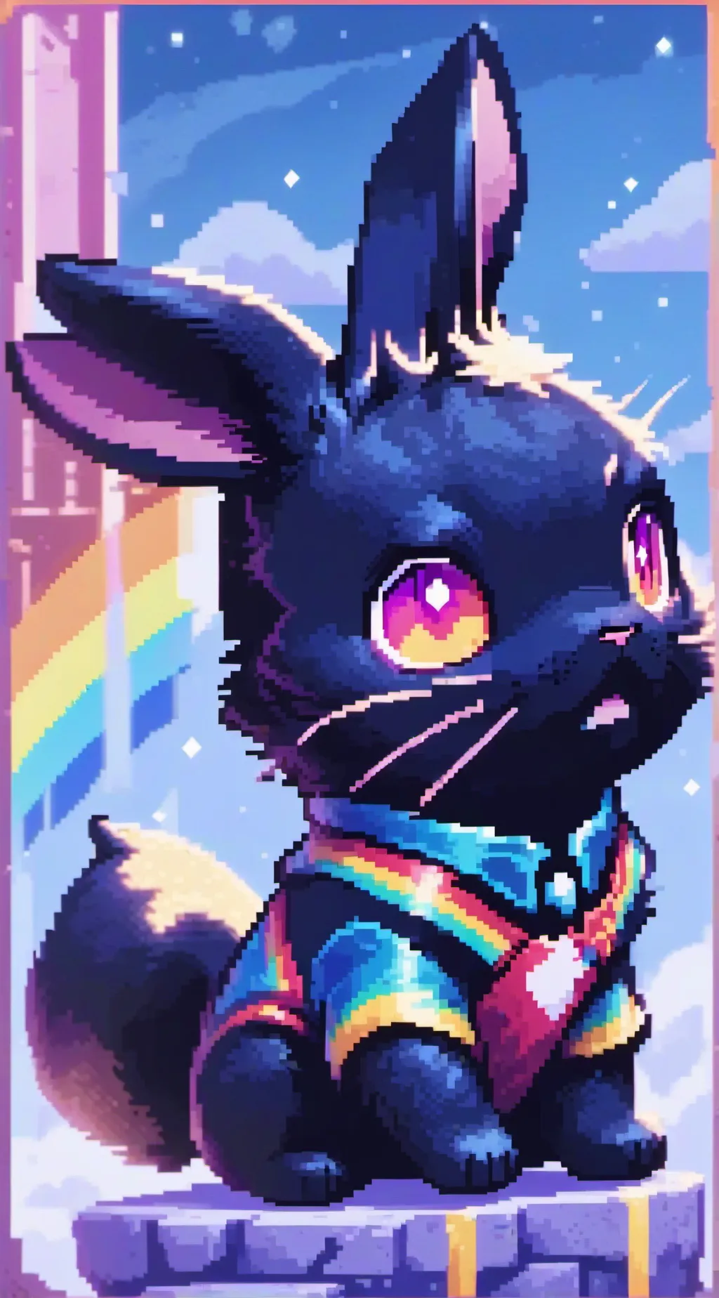 ai character: rare bunny background