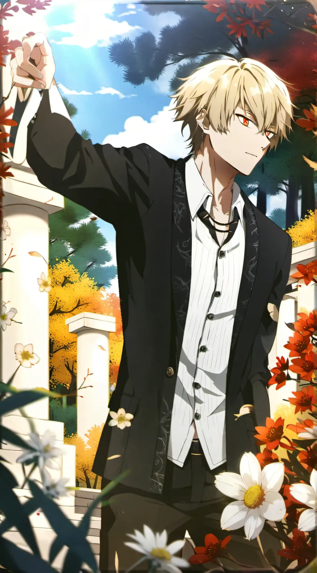 ai character: Bakugo  background