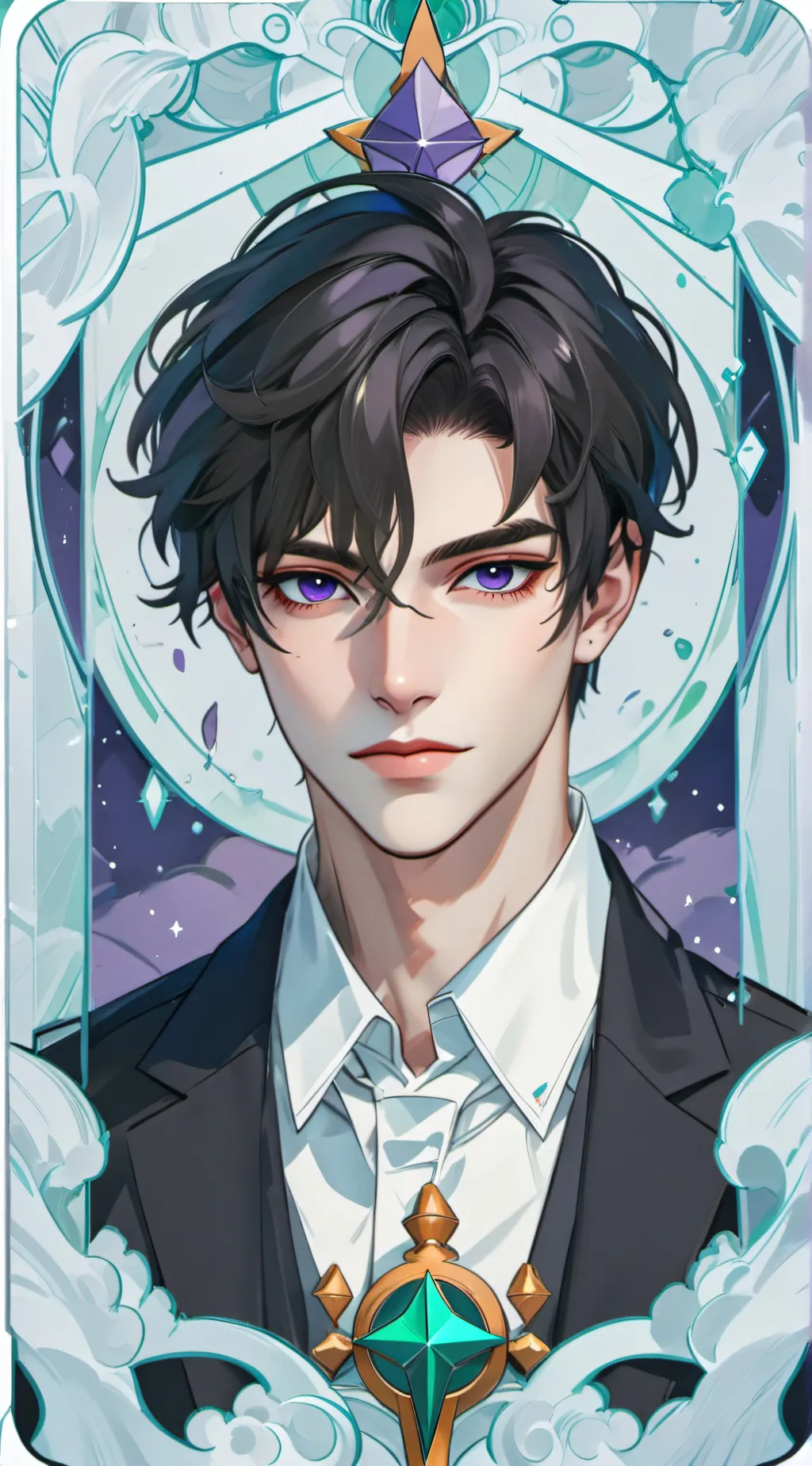 ai character: Jason erend  background